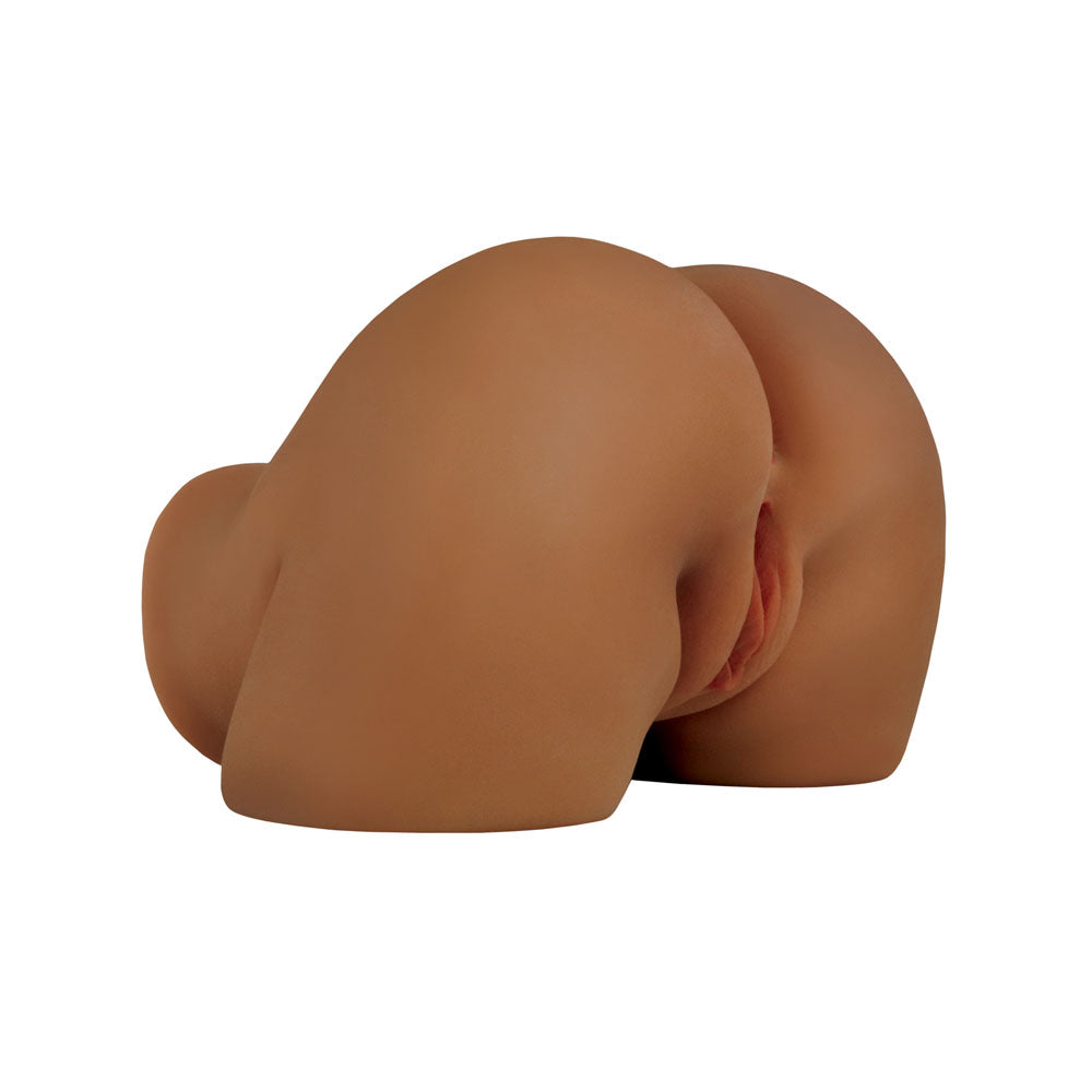 PDX Elite Shake That Ass - Brown - Brown USB Rechargeable Vibrating Mega Masturbator - RD632-29