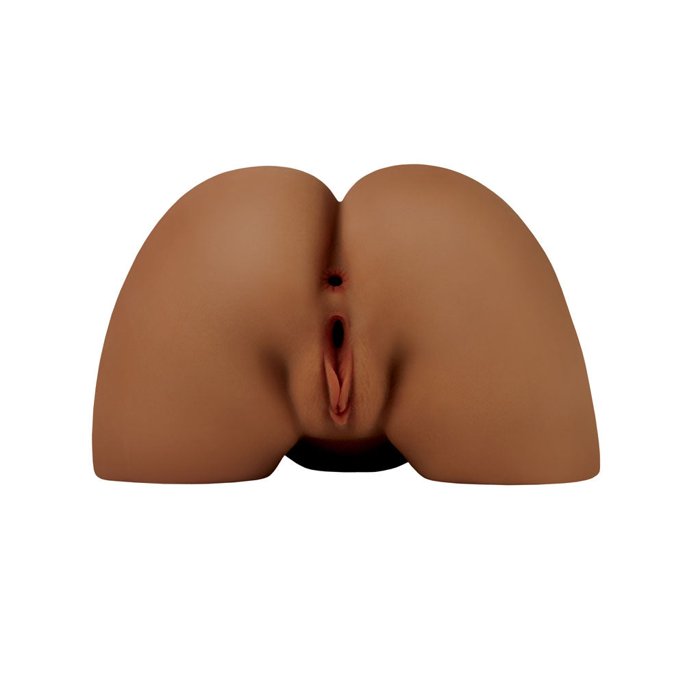 PDX Elite Shake That Ass - Brown - Brown USB Rechargeable Vibrating Mega Masturbator - RD632-29