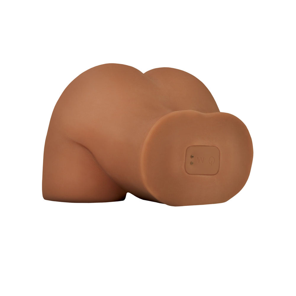 PDX Elite Shake That Ass - Brown - Brown USB Rechargeable Vibrating Mega Masturbator - RD632-29