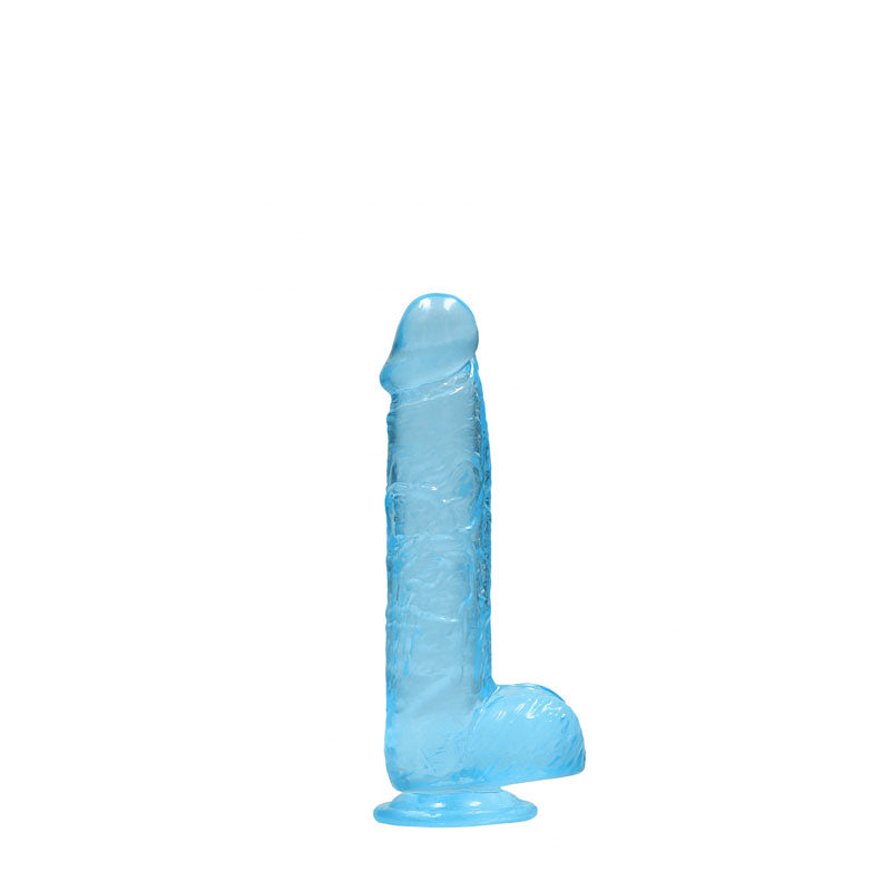 REALROCK 6'' Realistic Dildo With Balls - Blue 15.2 cm Dong - REA090BLU