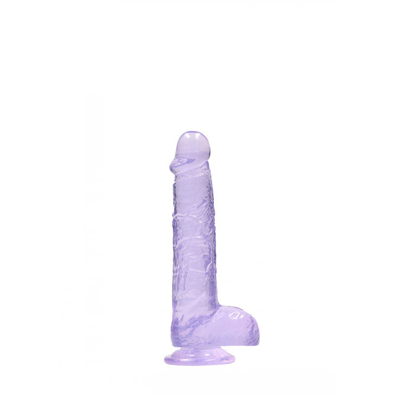 REALROCK 6'' Realistic Dildo With Balls - Purple 15.2 cm Dong - REA090PUR