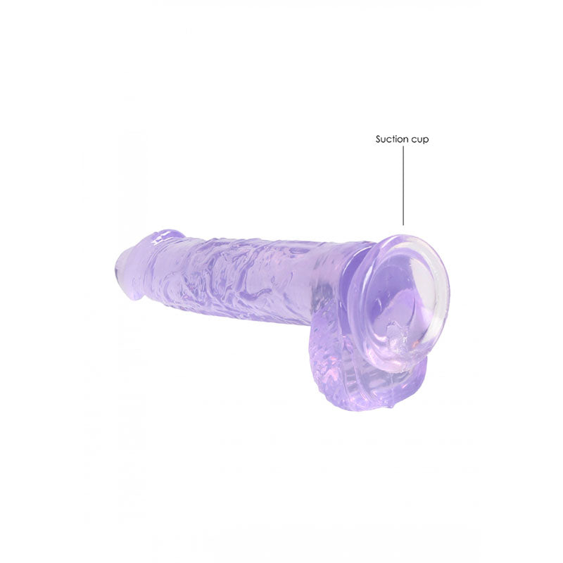 REALROCK 6'' Realistic Dildo With Balls - Purple 15.2 cm Dong - REA090PUR