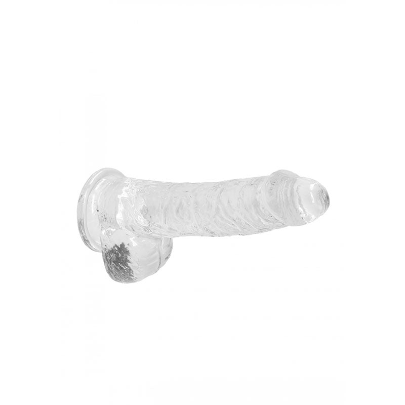 REALROCK 6'' Realistic Dildo With Balls - Clear 15.2 cm Dong - REA090TRA