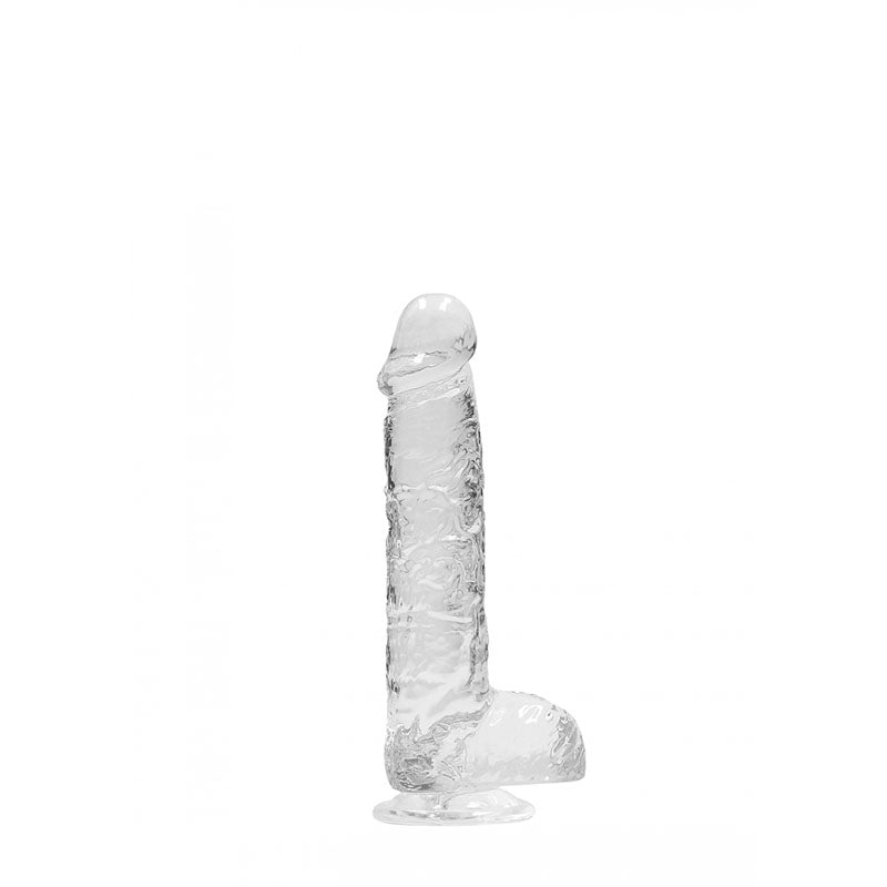 REALROCK 6'' Realistic Dildo With Balls - Clear 15.2 cm Dong - REA090TRA