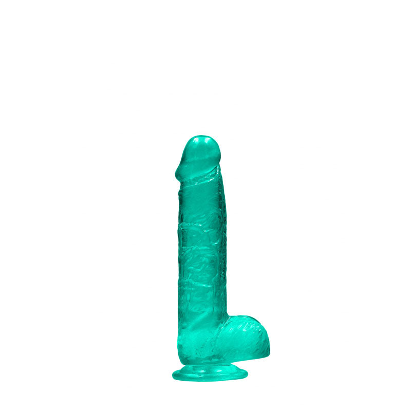 REALROCK 6'' Realistic Dildo With Balls - Turquoise 15.2 cm Dong - REA090TUR