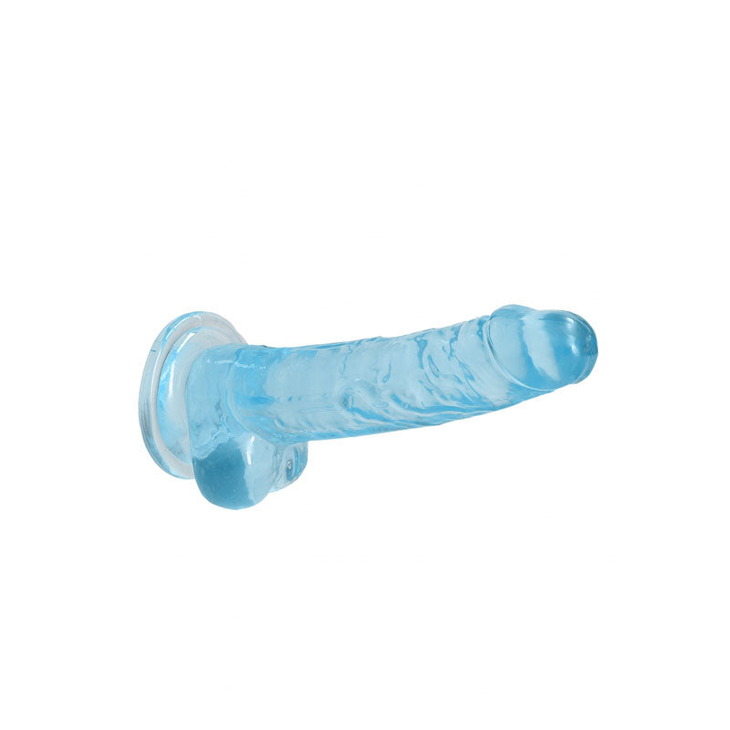REALROCK 7'' Realistic Dildo With Balls - Blue 17.8 cm Dong - REA091BLU
