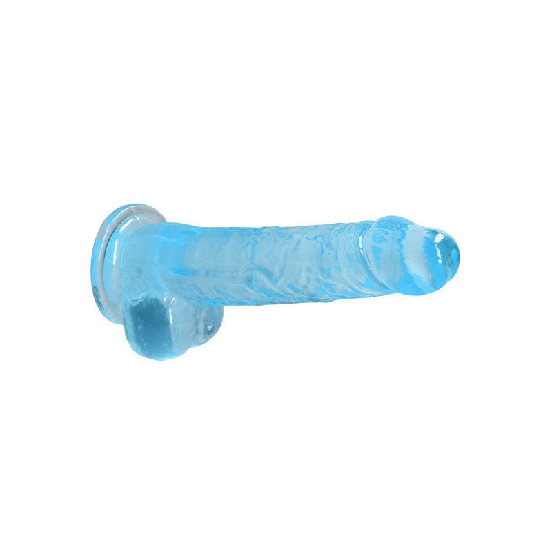REALROCK 8'' Realistic Dildo With Balls - Blue 20.3 cm Dong - REA092BLU