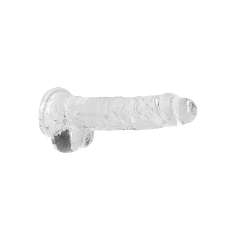 REALROCK 8'' Realistic Dildo With Balls - Clear 20.3 cm Dong - REA092TRA