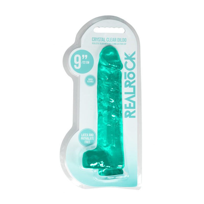 REALROCK Realistic Dildo With Balls 9IN - - REA093TUR