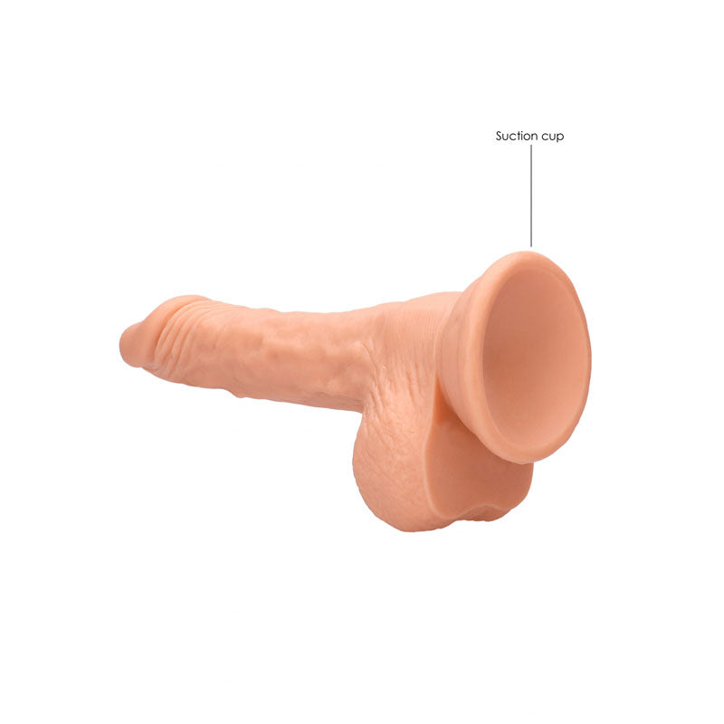 REALROCK 7'' Realistic Dildo With Balls - Flesh 17.8 cm Dong - REA094FLE
