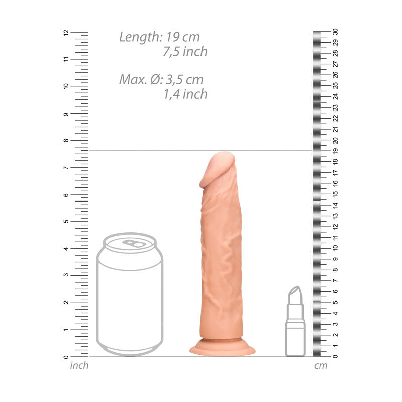 REALROCK 7'' Realistic Dildo - Flesh 17.8 cm Dong - REA098FLE