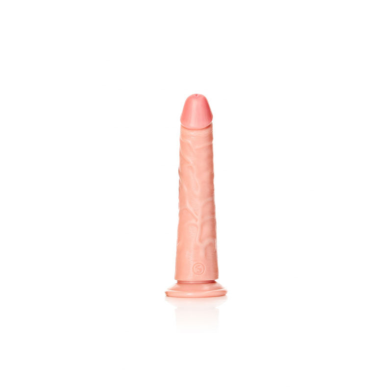REALROCK Realistic Slim Dildo with Suction Cup - 18cm - Flesh 18 cm (7'') Dong - REA114FLE