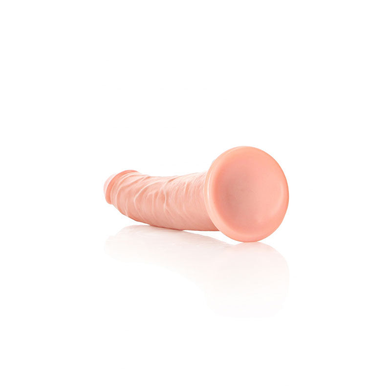 REALROCK Realistic Slim Dildo with Suction Cup - 18cm - Flesh 18 cm (7'') Dong - REA114FLE