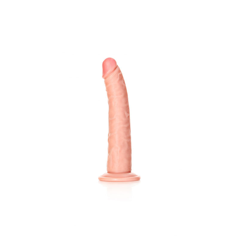 REALROCK Realistic Slim Dildo with Suction Cup - 20.5cm - Flesh 20.5 cm (8'') Dong - REA115FLE