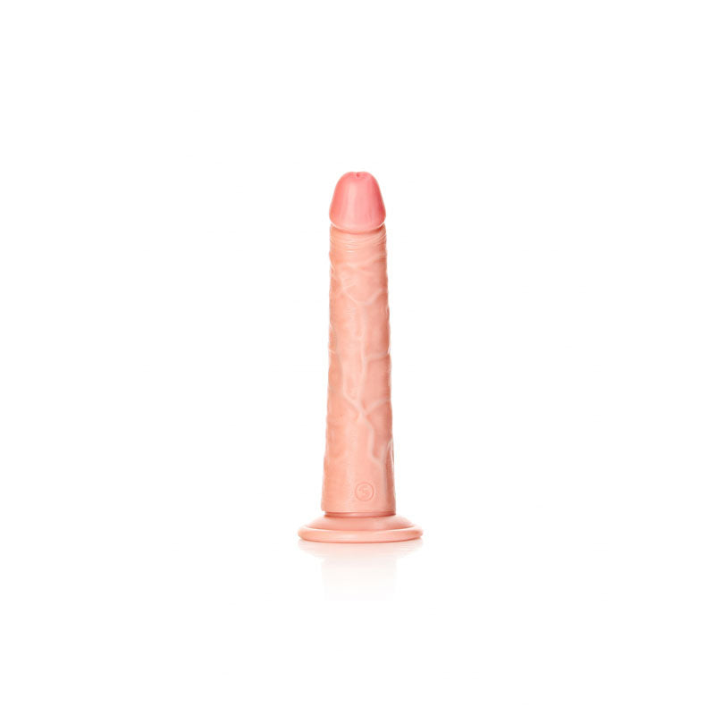 REALROCK Realistic Slim Dildo with Suction Cup - 20.5cm - Flesh 20.5 cm (8'') Dong - REA115FLE