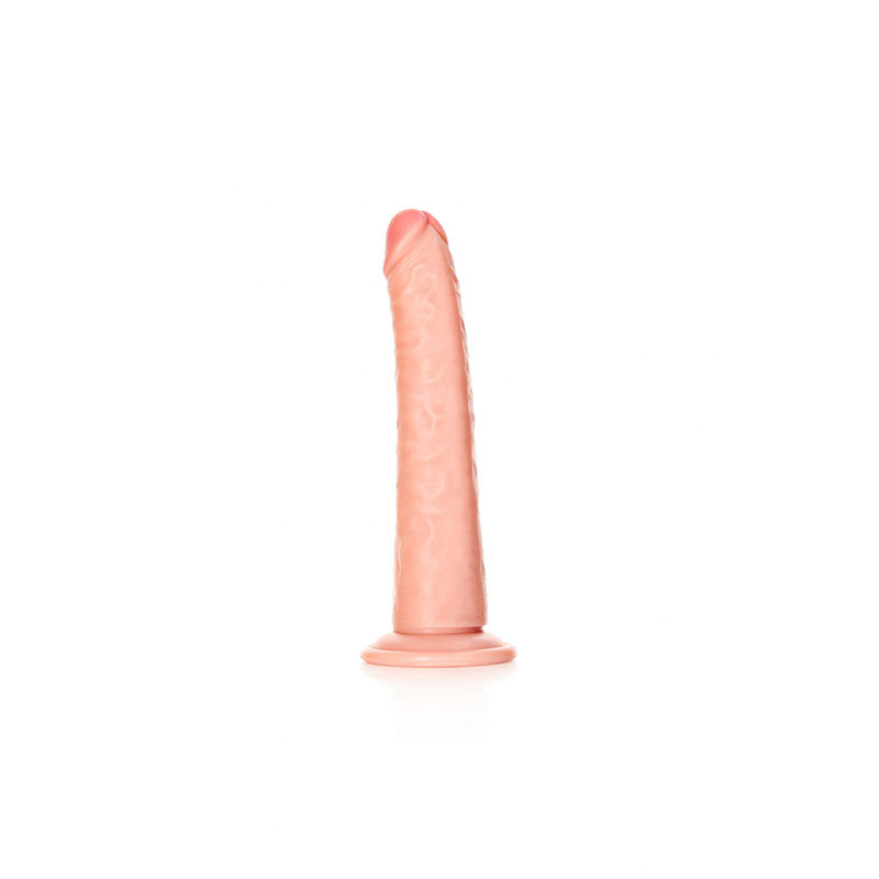 REALROCK Realistic Slim Dildo with Suction Cup - 20.5cm - Flesh 20.5 cm (8'') Dong - REA115FLE