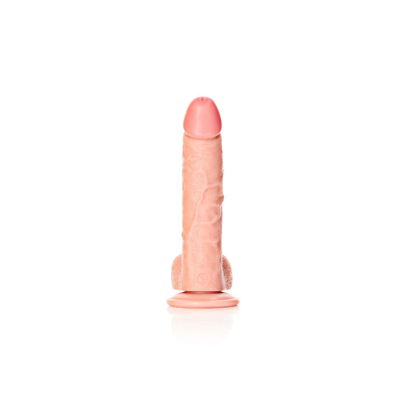 REALROCK Realistic Regular Curved Dong with Balls - 20.5 cm - Flesh 20.5 cm (8'') Dong - REA123FLE