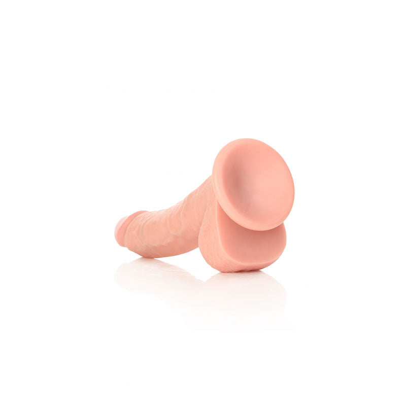 REALROCK Realistic Regular Curved Dong with Balls - 20.5 cm - Flesh 20.5 cm (8'') Dong - REA123FLE