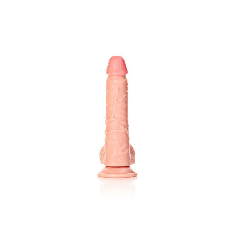REALROCK Straight Realistic Dildo with Balls - 20.5 cm - Flesh 20.5 cm (8'') Dong - REA125FLE