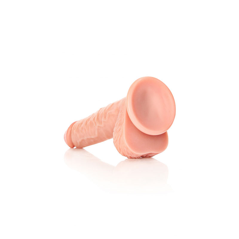 REALROCK Straight Realistic Dildo with Balls - 20.5 cm - Flesh 20.5 cm (8'') Dong - REA125FLE