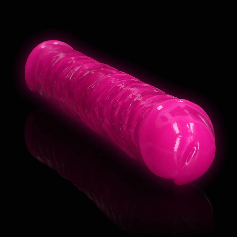 REALROCK 38 cm Double Dong Glow - Pink - Pink 38 cm (15'') Double Dong - REA149GLOPNK