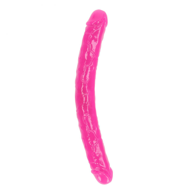 REALROCK 38 cm Double Dong Glow - Pink - Pink 38 cm (15'') Double Dong - REA149GLOPNK
