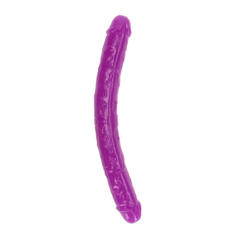 REALROCK 38 cm Double Dong Glow - Purple - Purple 38 cm (15'') Double Dong - REA149GLOPUR