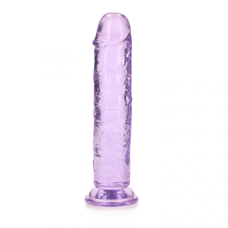 REALROCK 18 cm Straight Dildo - Purple - Purple 18 cm (7'') Dong - REA152PUR