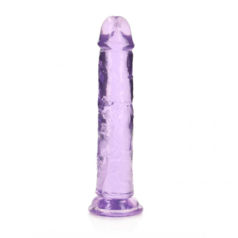 REALROCK 18 cm Straight Dildo - Purple - Purple 18 cm (7'') Dong - REA152PUR