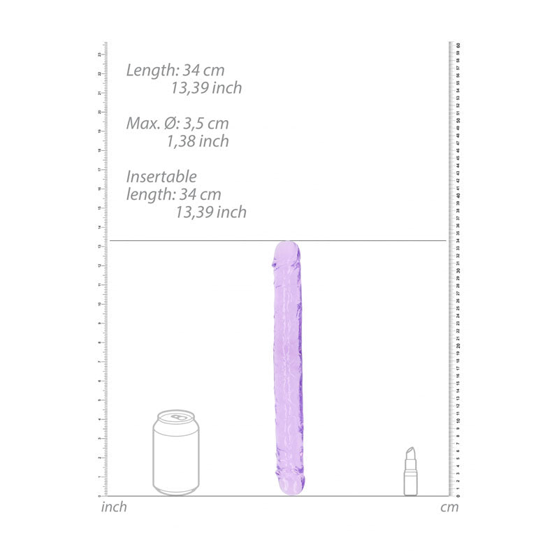 REALROCK 34 cm Double Dong - Purple - Purple 34 cm (14'') Double Dong - REA159PUR