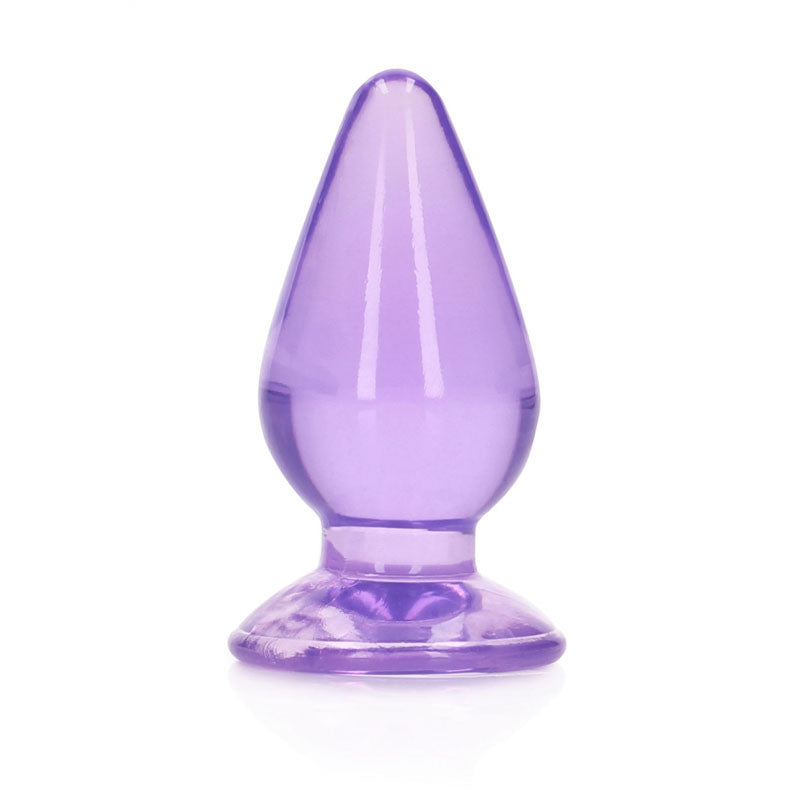 REALROCK 11.5 cm Anal Plug - Purple - Purple 11.5 cm (4.5'') Butt Plug - REA162PUR