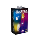 REALROCK 6'' with Balls Wireless Rechargeable LED Vibrating Dong - Clear with LED 16.2 cm USB Rechargeable Vibrating Dong with Remote - REA203TRA