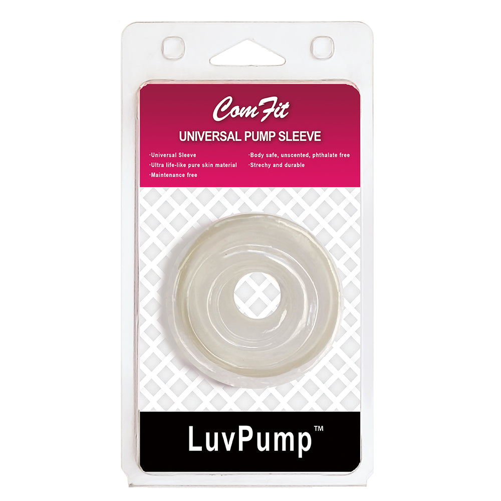 LuvPump ComFit Silicone Sleeve - White - White Universal Penis Pump Sleeve - S02-10-M