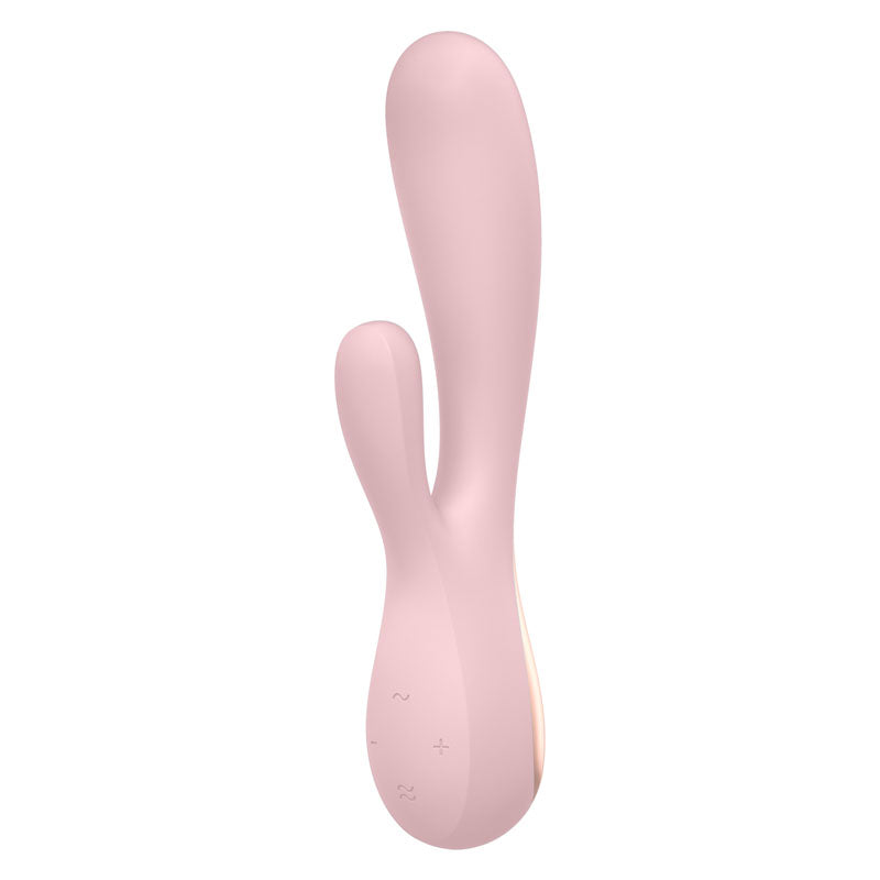 Satisfyer Mono Flex - Mauve App Controlled USB Rechargeable Rabbit Vibrator - SATMFLEX-M