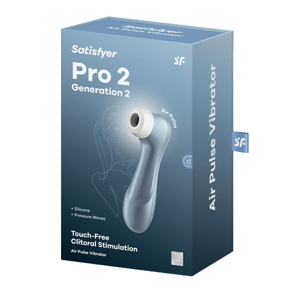 Satisfyer Pro 2 - Blue - Touch-Free USB-Rechargeable Clitoral Stimulator - SATPRO2-BLU