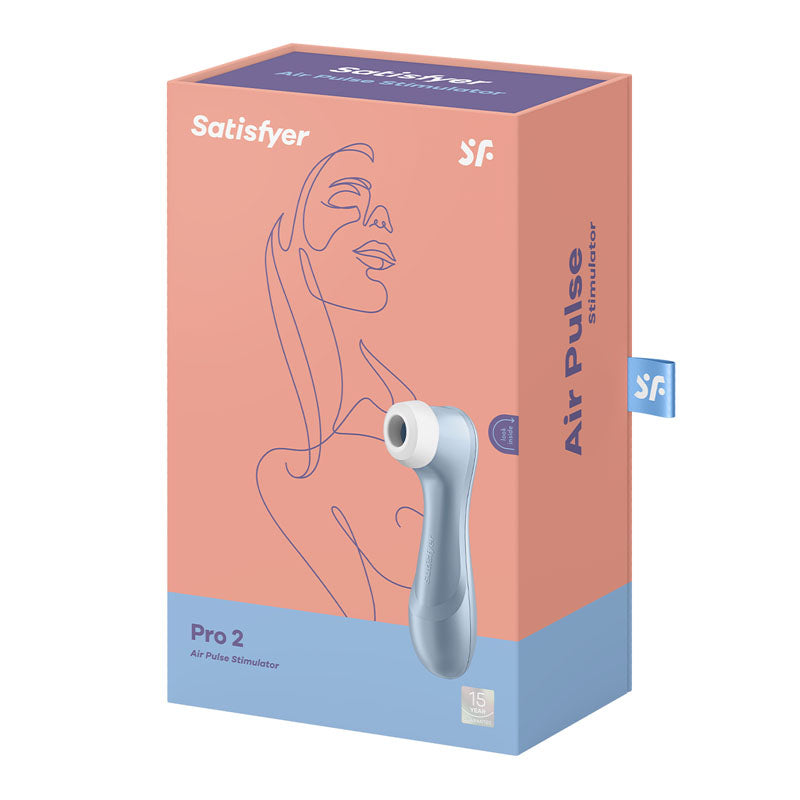 Satisfyer Pro 2 - Blue - Touch-Free USB-Rechargeable Clitoral Stimulator - SATPRO2-BLU