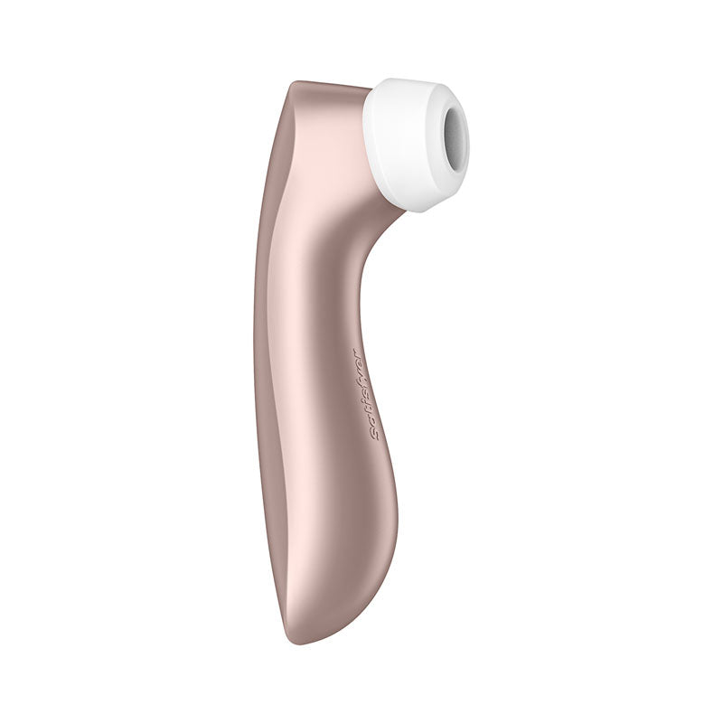 Satisfyer Pro 2+ Rose Gold - Rose Gold Touch-Free USB-Rechargeable Clitoral Stimulator with Vibration - SATPRO2V