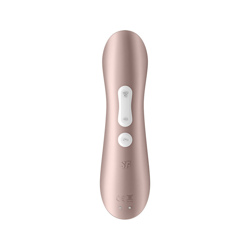 Satisfyer Pro 2+ Rose Gold - Rose Gold Touch-Free USB-Rechargeable Clitoral Stimulator with Vibration - SATPRO2V