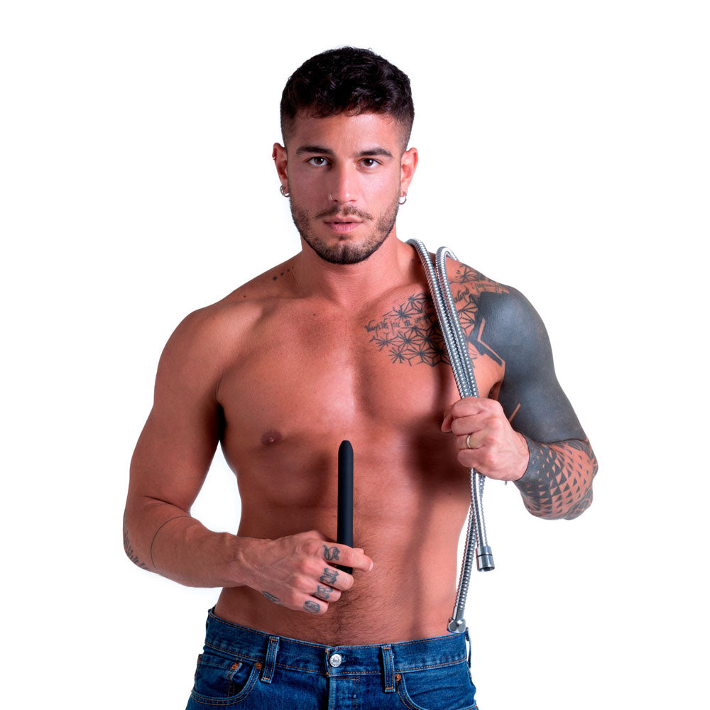 Sport Fucker Hydro Shot Travel Kit - Black 15 cm Clearning Nozzle with 1.8m Flex Hose Connection - SF23062