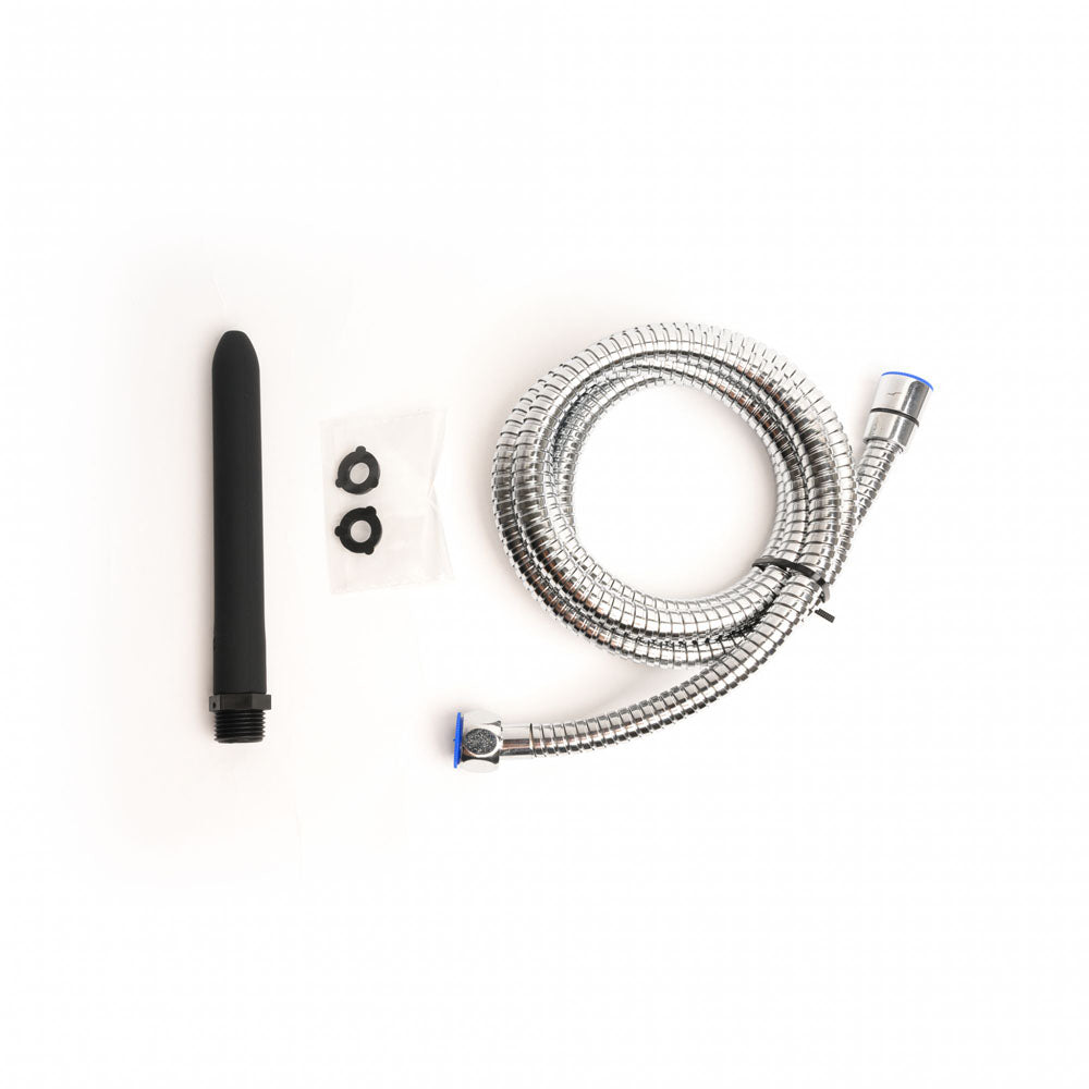 Sport Fucker Hydro Shot Travel Kit - Black 15 cm Clearning Nozzle with 1.8m Flex Hose Connection - SF23062