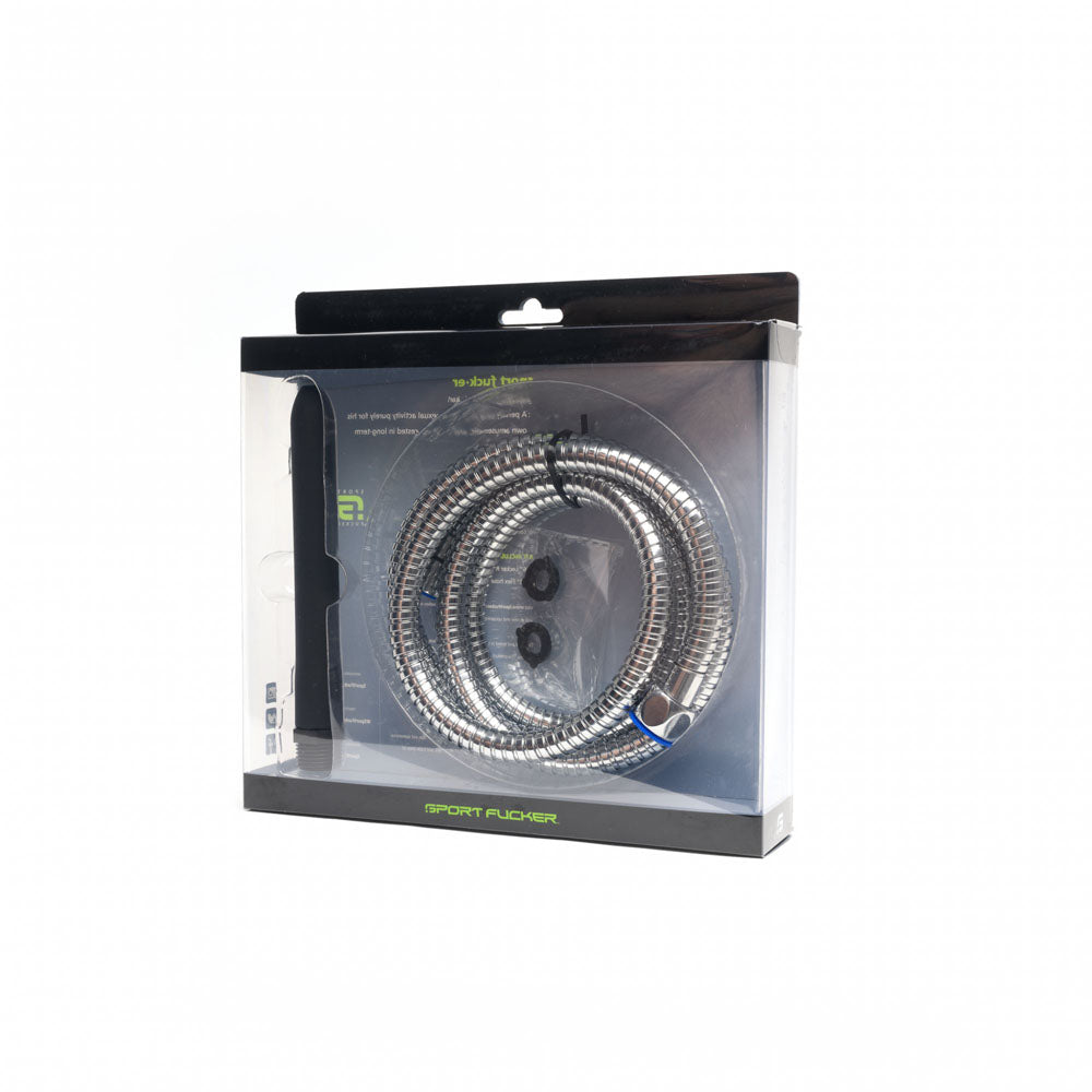 Sport Fucker Hydro Shot Travel Kit - Black 15 cm Clearning Nozzle with 1.8m Flex Hose Connection - SF23062