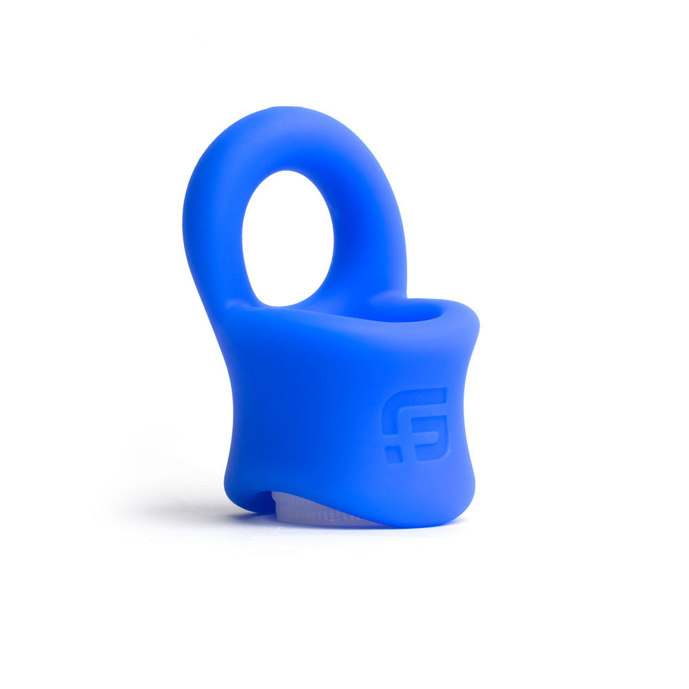 Sport Fucker Baller Ring - Blue Liquid Silicone Cock Ring with Ball Stretcher - SF23096