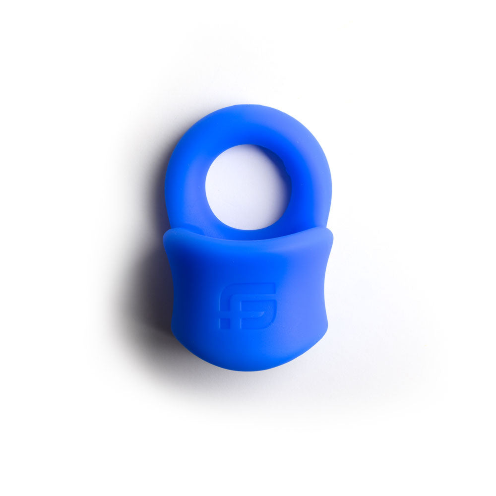 Sport Fucker Baller Ring - Blue Liquid Silicone Cock Ring with Ball Stretcher - SF23096