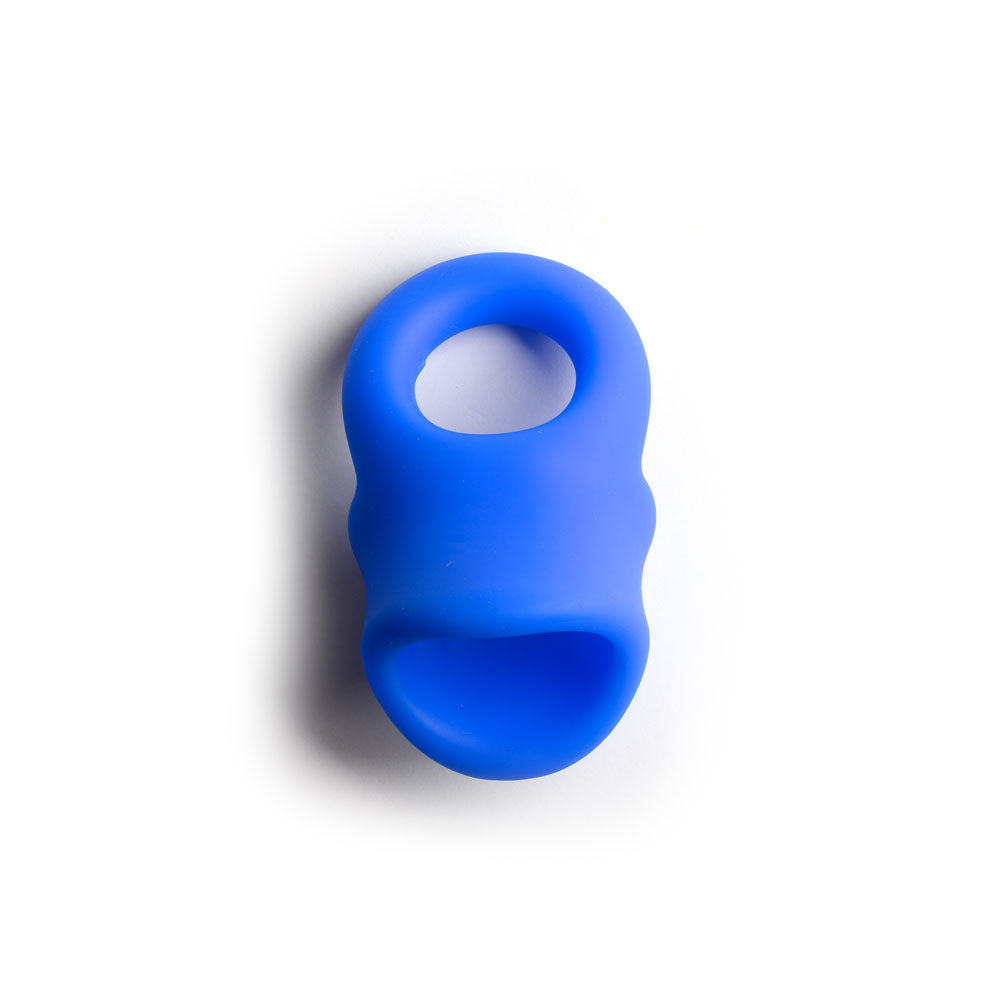 Sport Fucker Baller Ring - Blue Liquid Silicone Cock Ring with Ball Stretcher - SF23096