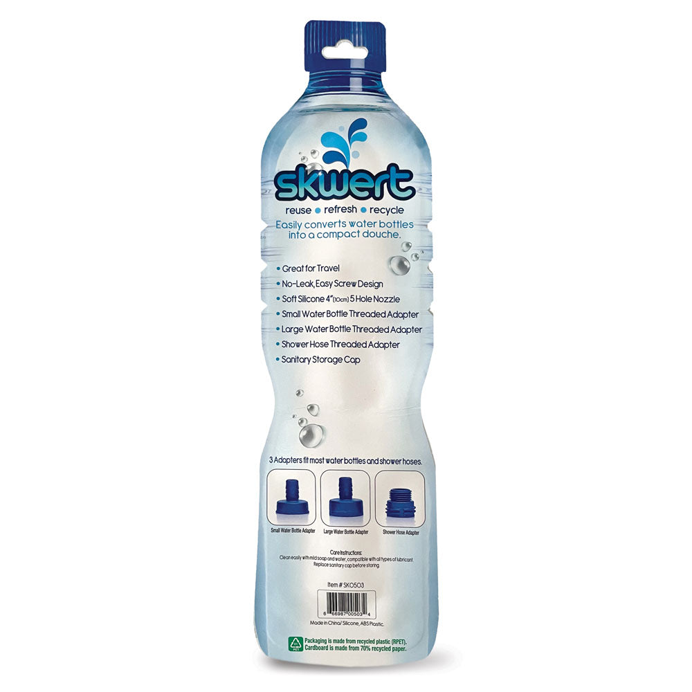 Skwert 5 Piece Water Bottle Douche Kit - 5 Piece Water Bottle Douche Adapter Kit - SK0503