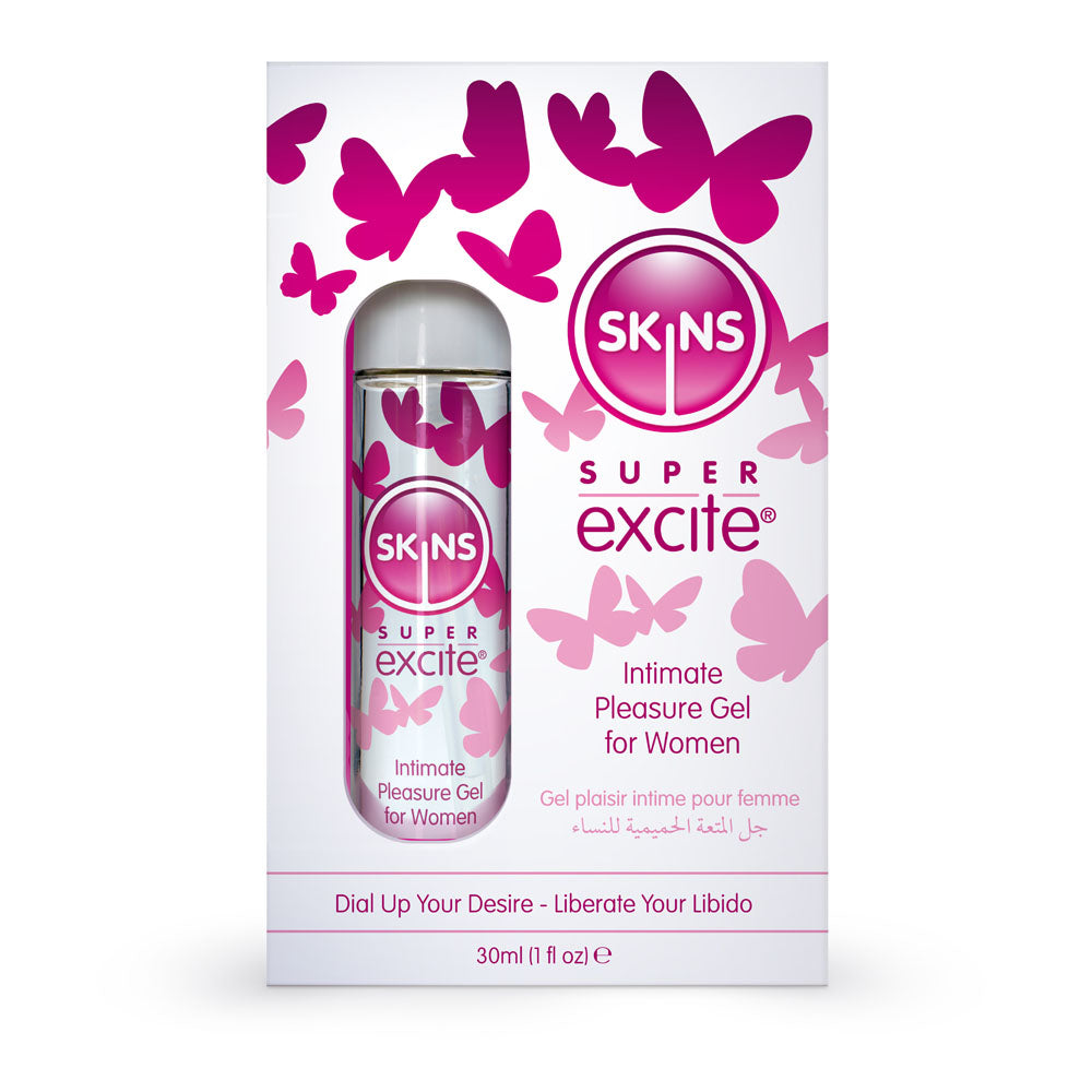 Skins Super Excite - Intimate Pleasure Gel for Women - 30 ml - SKSEXCSG-01