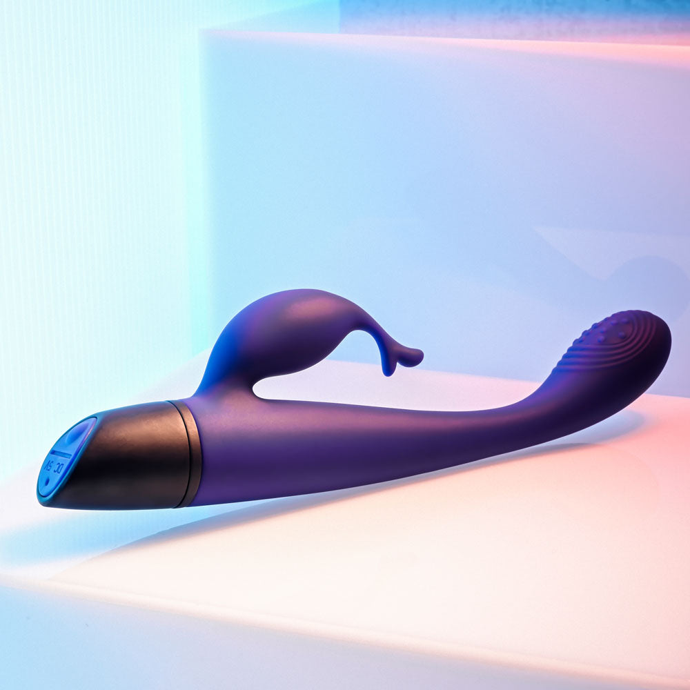 Selopa PLUM PASSION - Purple 18.3 cm USB Rechargeable Rabbit Vibrator - SL-RS-3328-2
