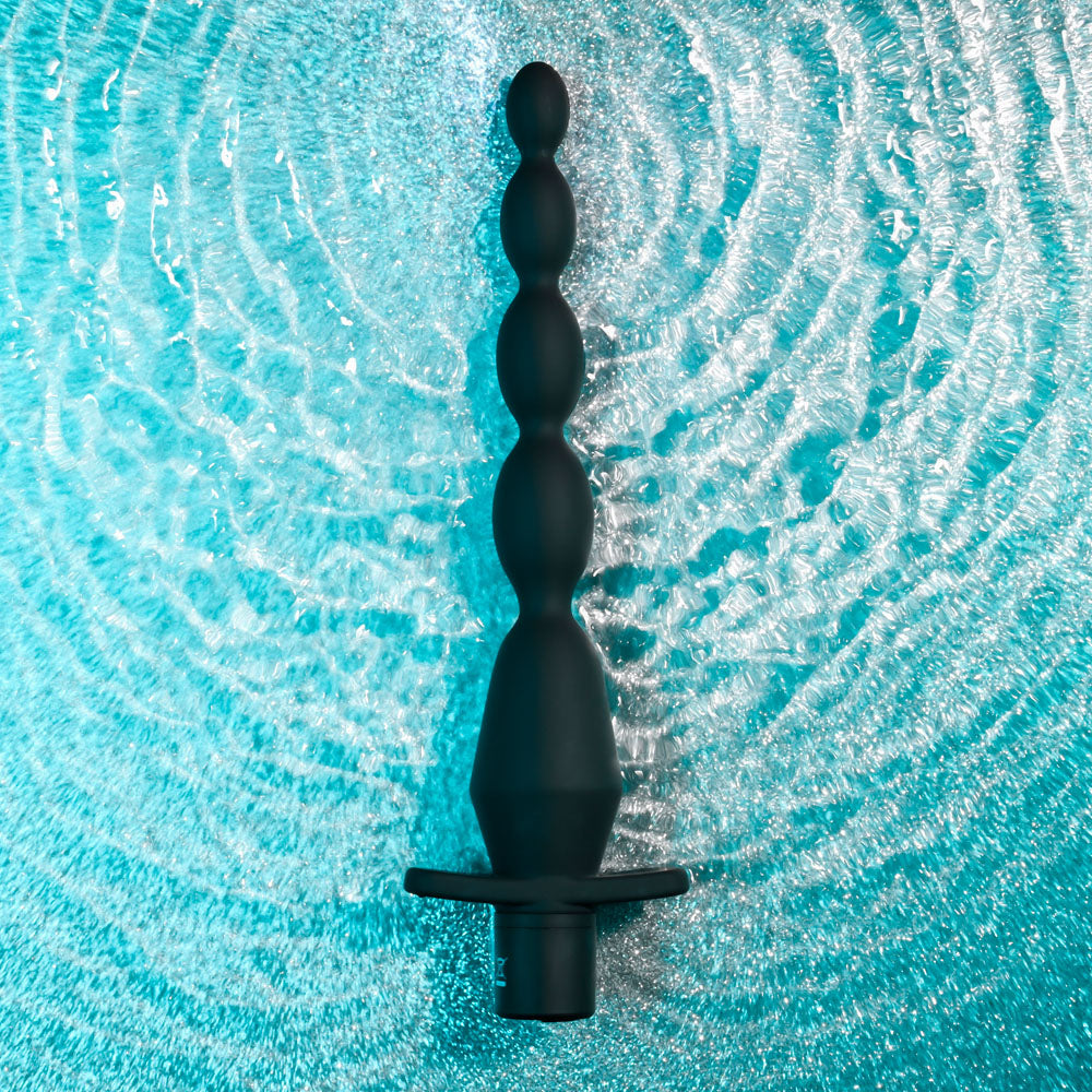 Selopa VIBRATING BUTT BEADS - Black 22 cm USB Rechargeable Vibrating Anal Beads - SL-RS-3342-2