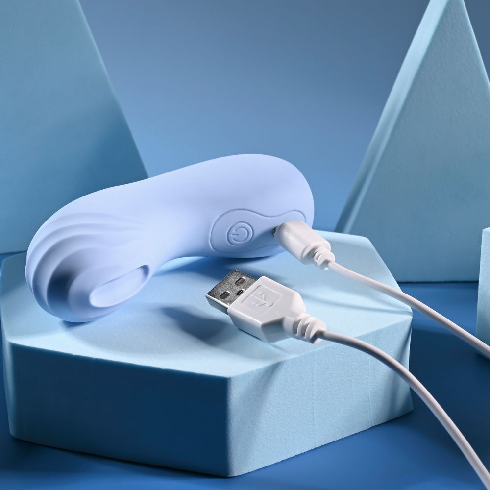 Selopa GOOD POINT - Purple USB Rechargeable Hollow Vibrating Finger Stimulator - SL-RS-4493-2