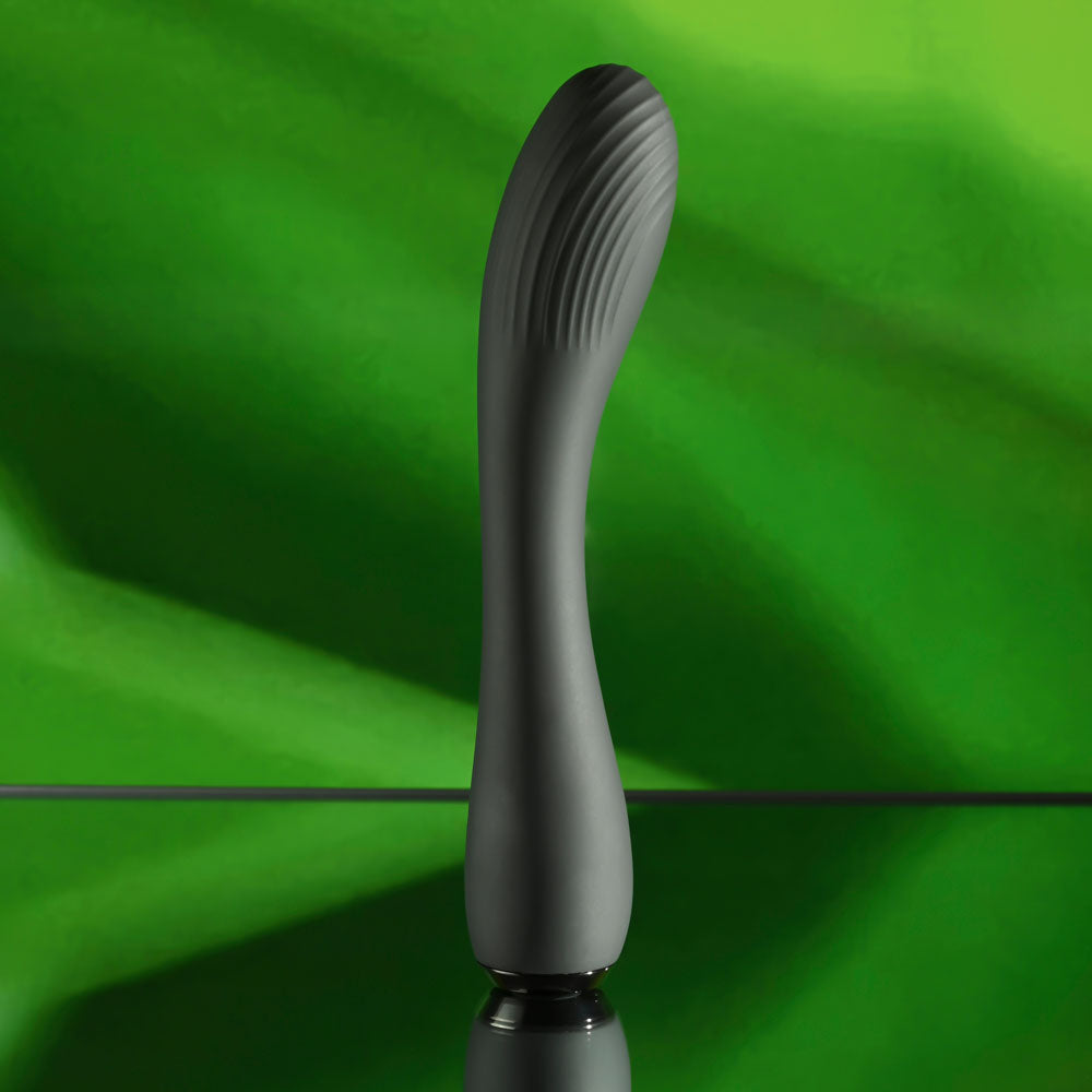 Selopa MIDNIGHT MAGIC - Black 20.2 cm USB Rechargeable Vibrator - SL-RS-4776-2